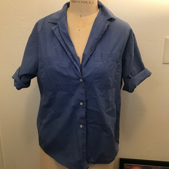 Eddie Bauer Blue Shirt Button Down - Picture 3 of 3